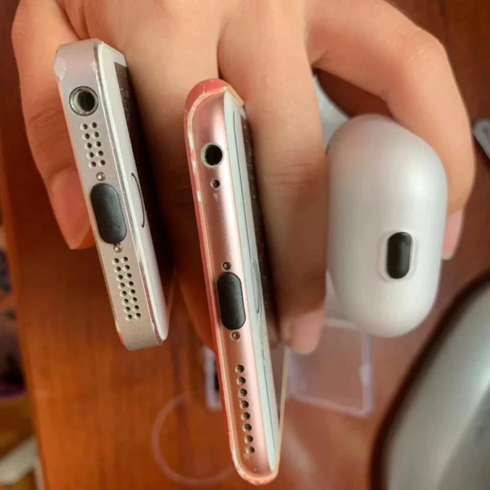 Для iPhone 7 8 Plus X/XS/XR/Xs Max 11 Pro USB порт чехол силиконовый анти пылезащитный штекер [2