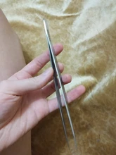 Pinzas puntiagudas de acero inoxidable alargadas, Grado Industrial, 18CM, para herramienta de reparación de teléfonos móviles