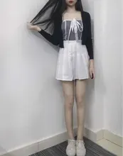 Sexy Skirt A-Line Lace-Up Punk Girls Harajuku Gothic High-Waist Preppy Women Summer Hip-Hop