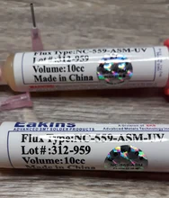 Needles-Booster Syringe Flux-Paste Solder 10cc-Nc-559-Asm-Uv Lead-Free Pusher for 2pcs/Lot