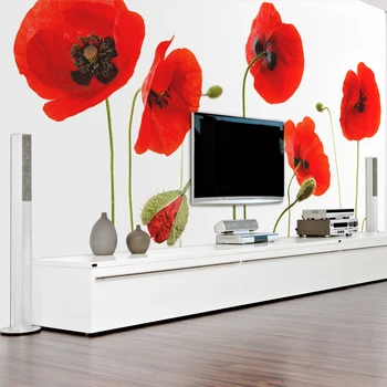 

Wall mural-summer memories: Poppies-200x154 cm