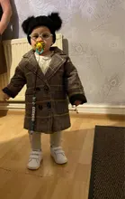 Chaquetas de rejilla de primavera para niños y niñas, gabardina de lana de doble botonadura, abrigo de solapa, prendas de vestir exteriores, abrigo de lana