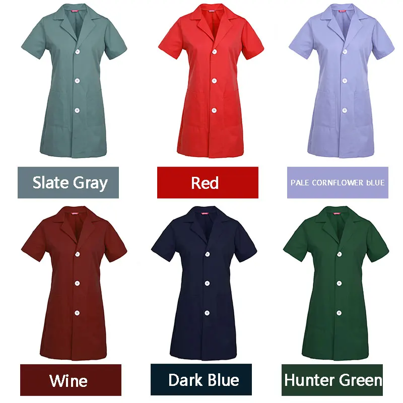 Women's Short Sleeve Lab Coat