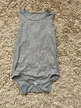 Recién nacido lindo chico ropa para bebé (niño o niña) de Color sólido mono puro mameluco traje de cuerpo mono sin mangas bebé chico s trajes nuevos