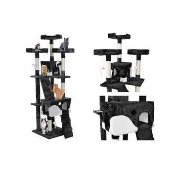 

Kittens at griffer shaft Tube Scratcher Fun House pet 170cm #2779