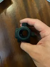 Mira óptica de caza táctica para exteriores, objetivo iluminado con punto rojo, Picatinny, 20MM, Weaver carril, para Arco, 10,7 m/100m, visualización rifle, 1x22