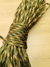 YoouPara-Cuerda de Paracord 250, 550 colores, tipo III, 7, soporte, 100 pies, 50 pies, kit de supervivencia