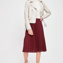 Trendyol Бургундия ресницы пилиза трикотажная юбка TWOAW20ET0231