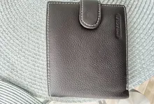 Billetera de cuero genuino con Clip para hombre, billetera pequeña de piel de vaca, monedero bolsa de monedas, 2020