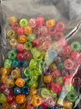 Trenzas multicolores de ganchillo de plástico para niña, niña, niño y mujer, cuentas de dreadlock, anillos de tubo, accesorios para el cabello, 100 Uds.