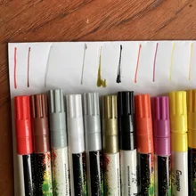 Gn-Rotuladores acrílicos de pintura acrílica, bolígrafos ideales para rotular tazas de porcelana, vidrio, roca, cerámica, lienzos de tela, o madera, 12 o 18 colores, de 0,7mm