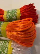 Cordón de nailon de 20 metros y 2MM, hilo de cuerda suave de satén chino, macramé, lazo, pulsera trenzada, borlas, hilo para ABALORIOS