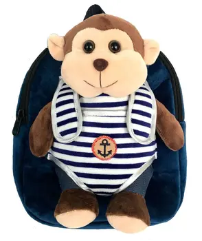 

Backpack Hug Me Stuffed Monkey 23x28x9,5 cm. Plush Removable.