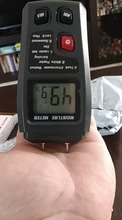 Medidor de humedad de madera EMT01 0-99.9%, medidor de humedad Digital de madera, higrómetro, Detector de humedad de madera, pantalla LCD grande