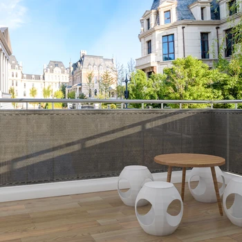 Tenda parasole per balcone, copertura per schermo privacy, riparo, ventilazione, antivento, tenda da giardino esterna, tenda da sole, tela per recinzione da giardino 1