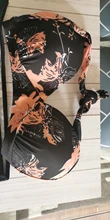 Bikini Big Swimsuits Swimwear Floral Vintage High-Waist Plus-Size Women Female Sexy S-3XL