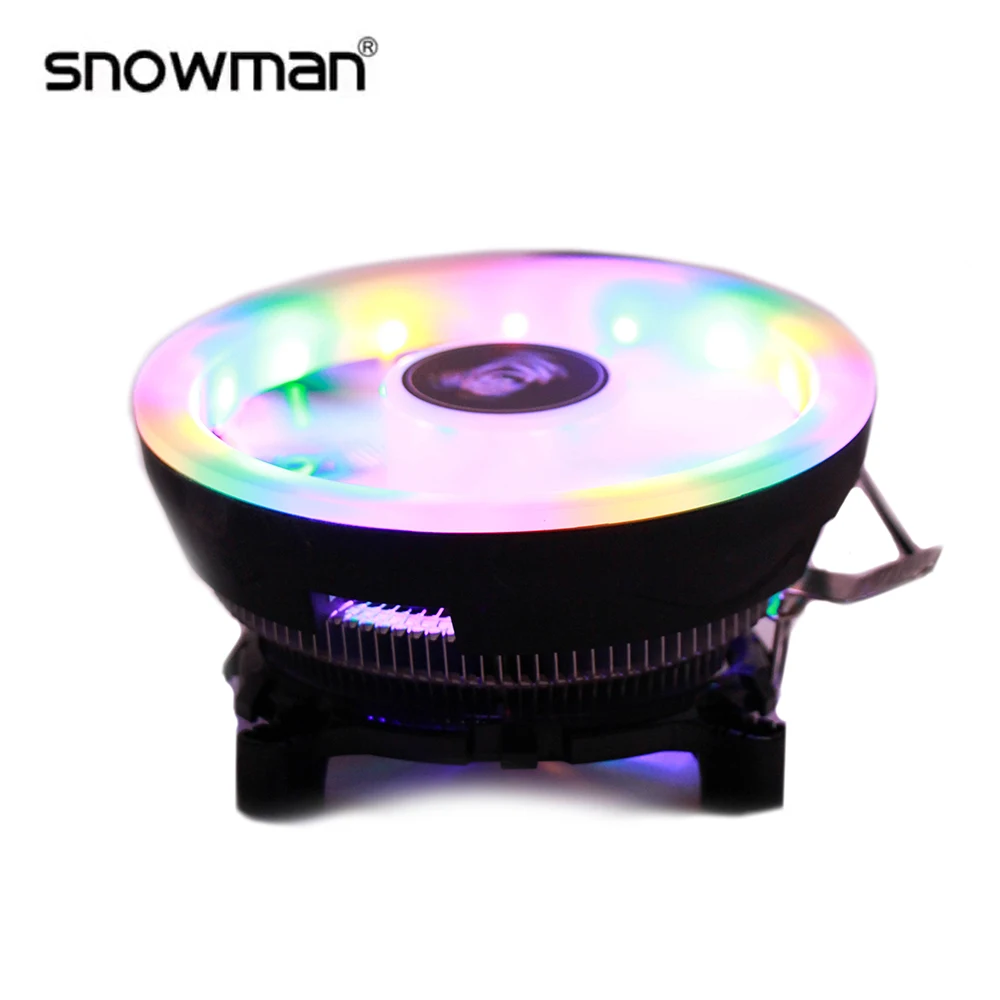 Кулер для процессора Snowman M105 1 вентилятор RGB подсветка 3 pin | Компьютеры и офис