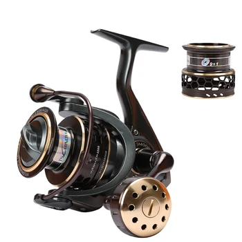 

TSURINOYA Spinning Fishing Reel Jaguar 4000 5000 Double Spools Saltwater Durable Shore Jig Wheel 7Kg Drag Light Jigging Reel