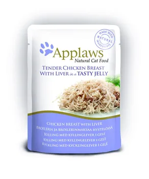 

Applows pauches for Cats "chicken pieces with liver in jelly" 0,07 kg x 12 PCs