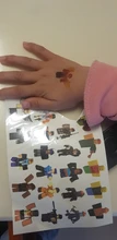 Roblox-pegatinas de tatuaje temporal originales al azar, figuras de acción de dibujos animados sorpresa para niños, niñas y niños, juguetes para regalo de cumpleaños, 1 Uds.