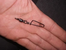 20 piezas de bola de acero inoxidable de pesca gira de 0-7 # Rolling mar pesca gira fotos conector accesorios de pesca