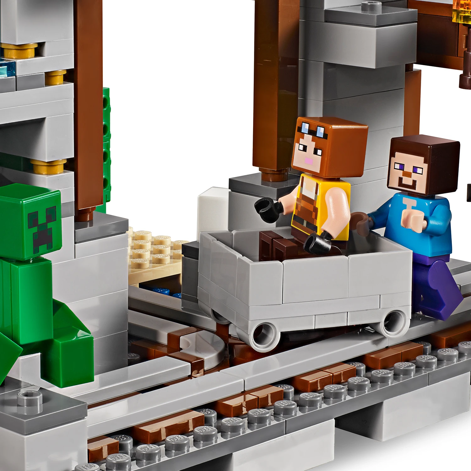 Lego Original Minecraft | The Mine™| Video Game Based Blacksmith Shelter Construction Toy (21155) - Soft Plastic Blocks AliExpress