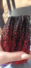 Hair-Extension-Box Braid-Hair Crochet Synthetic-Hair-Braids Pink Yellow Purple Ombre