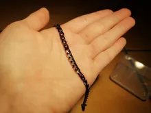 Sifisrri-Cadena de eslabones cubanos para hombre y mujer, brazalete de acero inoxidable de 3/5/7mm, color negro y dorado, joyería Unisex