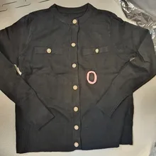 Cardigan Sweater Top Short-Coat Spring-Knitted Long-Sleeve Korean Casual Fashion Women