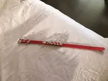 Personalized Dog Collar Leather Rhinestone Bling Charms Custom Pet Dogs Cat Name