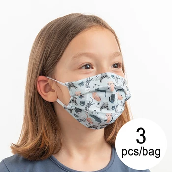

Hygienic Reusable Fabric Mask Cats Luanvi Children's (Pack of 3)