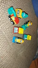 6 uds juguete de modelo de coche atrás coche vehículo móvil camión de bomberos modelo Taxi chico Mini juguetes regalo Diecasts juguete para los niños