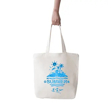 

Angemiel Bag Big Summer Themed Summer Printed Shopping Beach Tote Bag