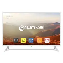 Grunkel, LED-3220BLANCO, Televisor LED HD Ready, Alta definición y Modo Hotel, Auto-apagado, Función Grabador, 32 Pulgadas