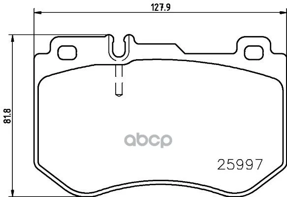 Колодки Тормозные Передние L=127.7мм Brembo P50123 Brembo арт. P50123