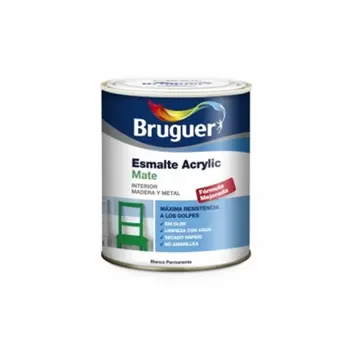 

Permanent black matte acrylic enamel 750ML BRUGUER 1732