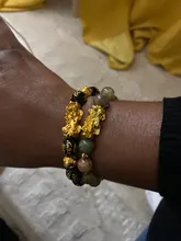 Pulsera de Feng Shui con cuentas de obsidiana, pulsera negra con abalorios de piedra obsidiana, con símbolo de Pixiu, pulsera de la buena suerte, para hombres y mujeres
