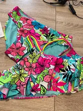 Bañador estampado para niñas de 2 a 16 años, conjunto de bikini para niños, con volantes, para la playa