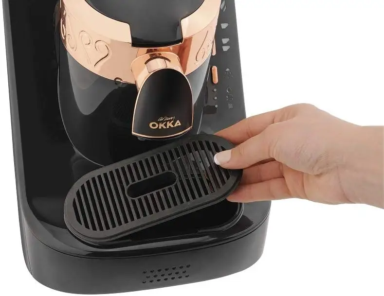Arzum Okka Ok001 Турецкая кофемашина, автоматическая кофемашина, электрическая Турецкая кофемашина черного/золотого цвета