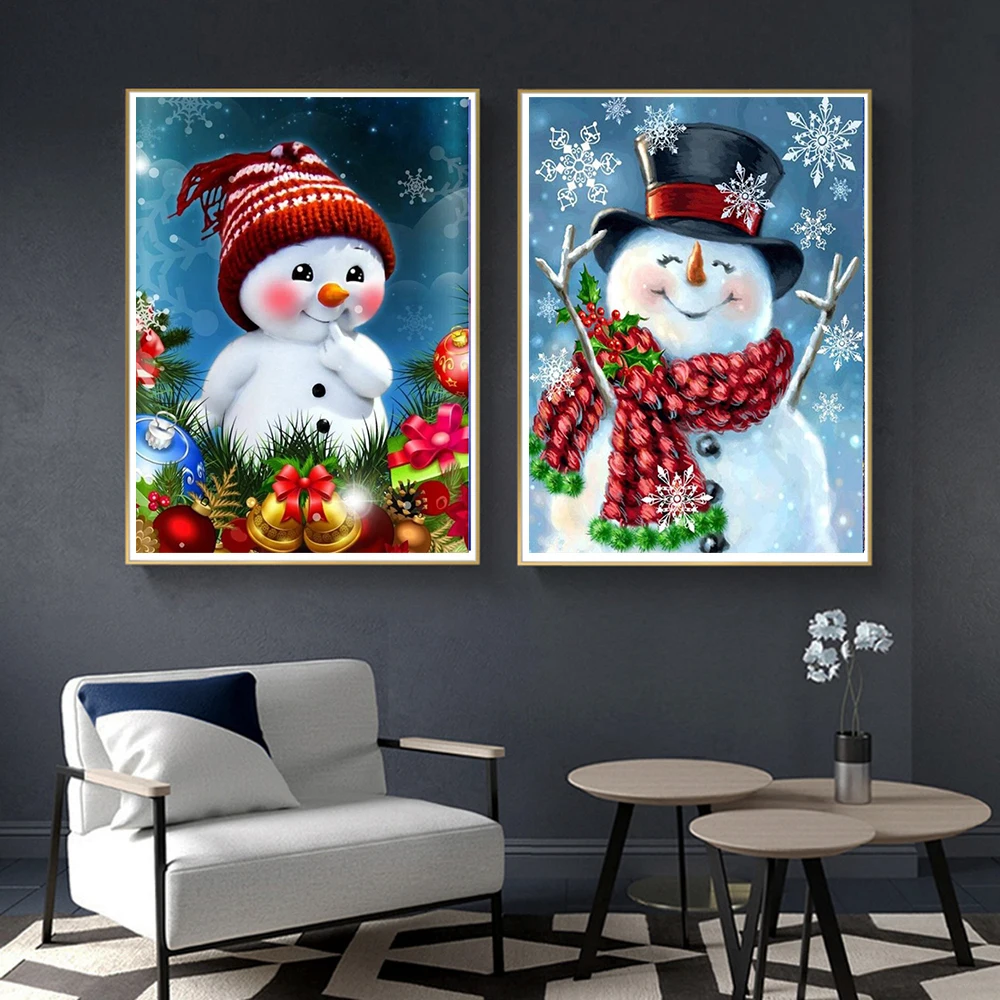 Pintura de diamantes 5D DIY, retrato de niña y hermana, paisaje de dibujos animados, bordado de arte, conjunto de mosaico redondo completo, decoración de punto de cruz para el hogar - Imagen 4