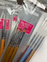 Juego de Herramientas de manicura, trazador de líneas de pintura, brochas de dibujo de flores, lápiz para dibujar pétalos, Gel UV para arte de uñas superior redondo de Metal, 3 uds.