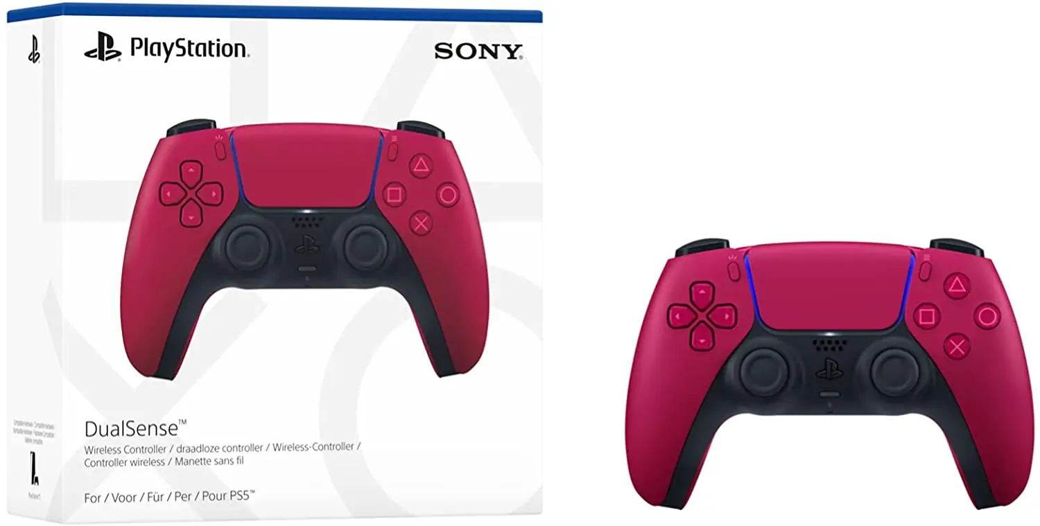 Controller Wireless Rosso Cosmico Playstation 5-Dualsense-Esclusivo Per Gamepad Ps5/Rosso