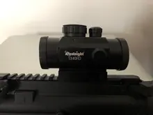 1x40 punto rojo alcance táctico Rifle verde rojo punto colimador punto con 11mm/20mm montaje carril Airsoft aire de caza