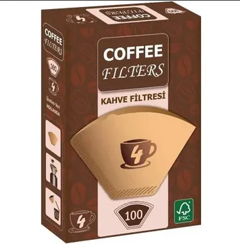 

Coffee Filters Filter Coffee Paper 1/4 4 Number 100 pcs white