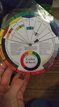 Tarjeta de papel colorido profesional, rueda de mezcla de colores de diseño de tres niveles, guía circular central redonda, gira tatuajes, pigmento de uñas, 12 Uds.