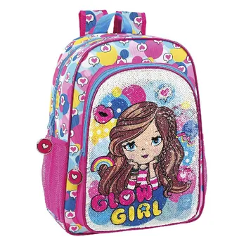 

SCHOOL BACKPACK GLOWLAB SEQUINS 330X140X420MM