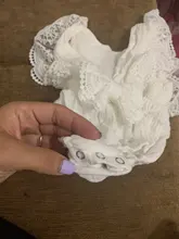 Citgeett-ropa a juego de verano para Hermanas, Pelele de encaje de Manga mariposa + diadema, conjunto de 2 piezas, vestido blanco de encaje
