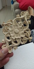 Decorative Furniture Figurines-Crafts Appliques-Frame Corner Wood Carved Wall-Door Floral