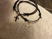 2 unidades/lote de pulseras cruzadas para parejas, brazalete con abalorios de Color blanco y negro, regalo para amantes de los amigos, joyería hecha a mano