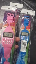 Reloj con calculadora multifunción para niños, calculadora de prueba electrónica Led, despertador de mesa, cronógrafo Digital, resistente al agua, novedad